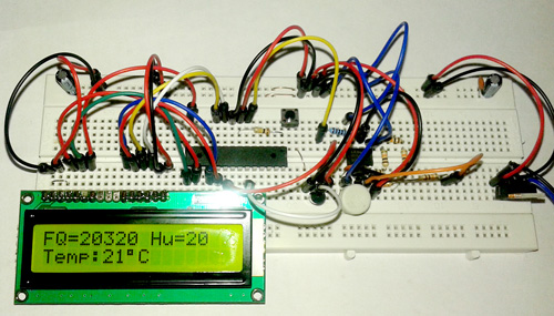 humidity HS1101 lcd