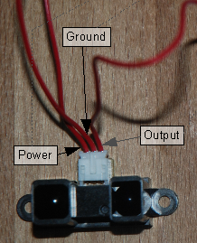 Sharp GP2Y0A02 circuit